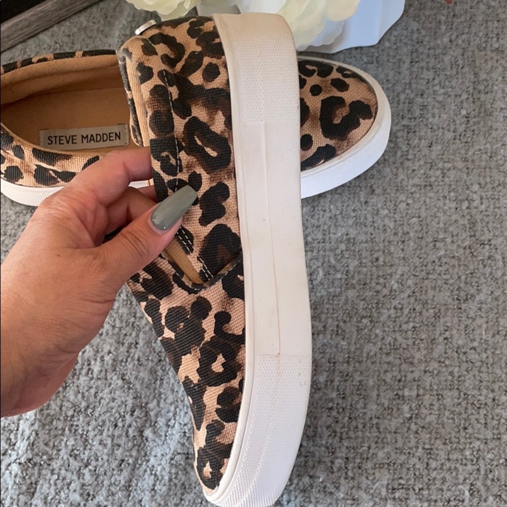 Steve Madden Leopard Print Canvas Shoes - image 4
